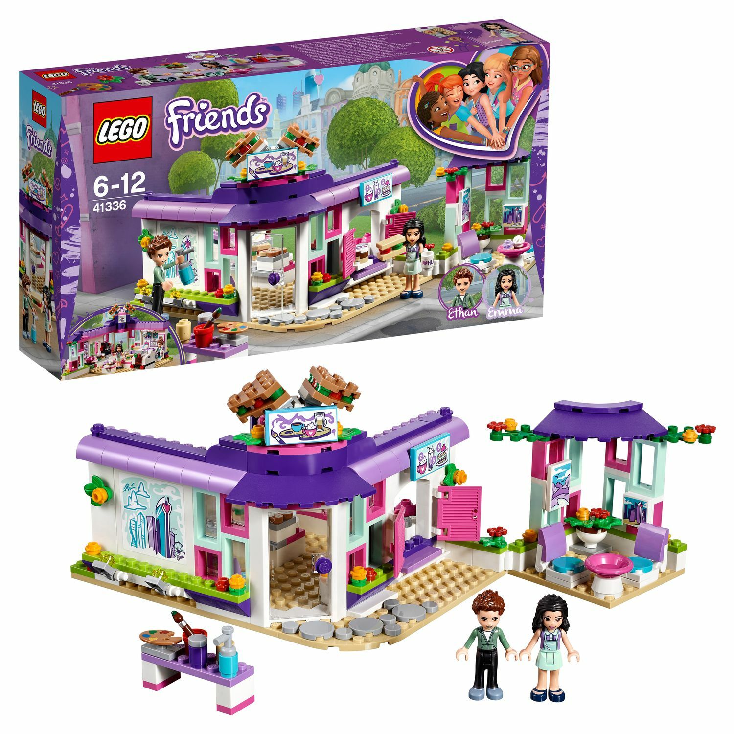 Конструктор LEGO Арт-кафе Эммы Friends (41336) купить по цене 2499 ₽ в  интернет-магазине Детский мир