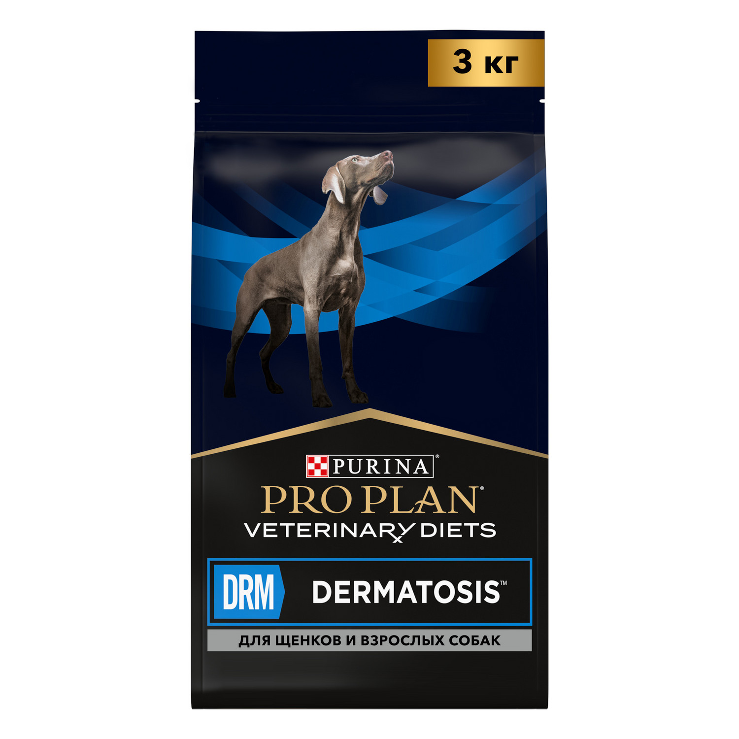 Сухой корм для собак Purina Pro Plan Veterinary diets Dermacomfort 3 кг (при аллергии и заболеваниях кожи, лечебный) - фото 1