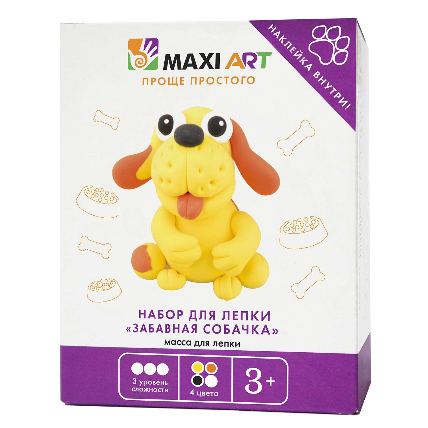 Набор для лепки Maxi Art Забавная Собачка МА-0816-19 - фото 1