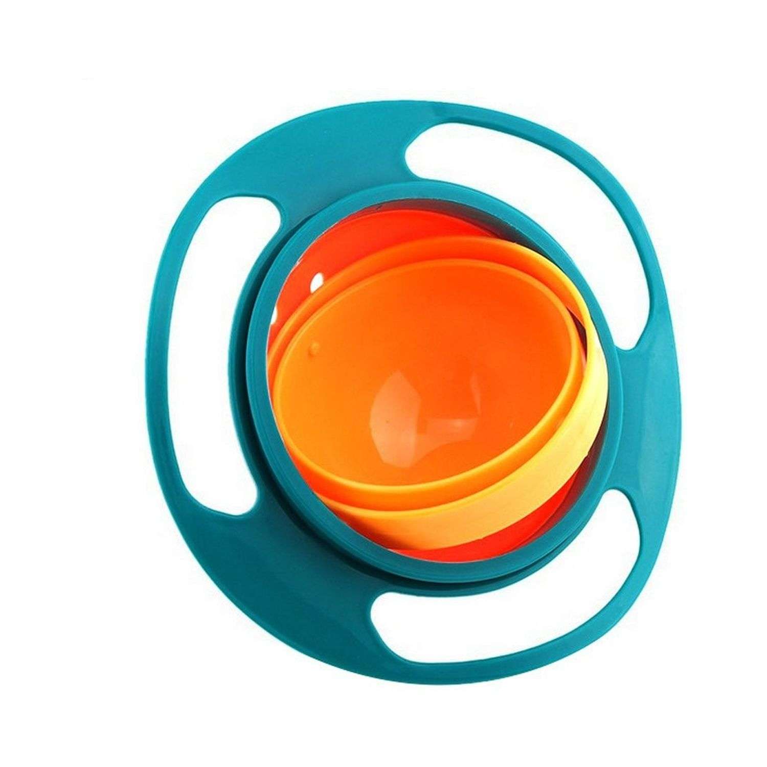 Тарелка-непроливайка Uniglodis Цвет: синий/оранжевый - фото 1