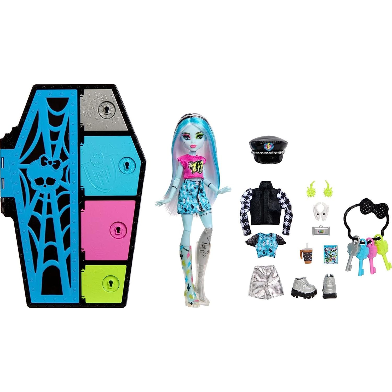 Кукла Monster High Skulltimate Secrets Series 1 Frankie HKY62 купить по  цене 5699 ₽ в интернет-магазине Детский мир