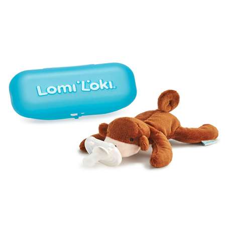 Соска-пустышка LomiLoki с развивающей игрушкой Обезьянка Густаво