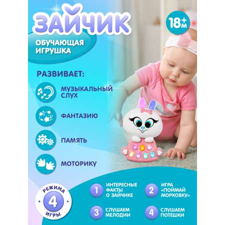 Игрушка развивающая Smart Baby Музыкальный зайчик