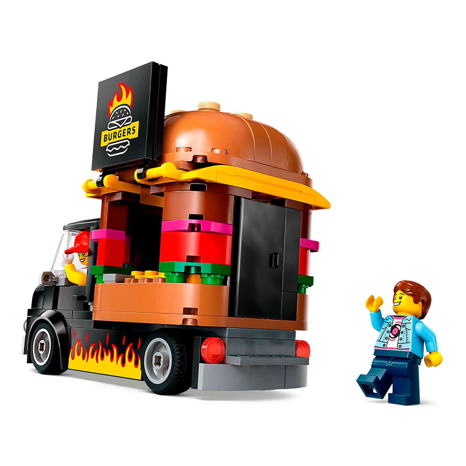 Конструктор детский LEGO City Фургон-гамбургер 60404 - фото 5