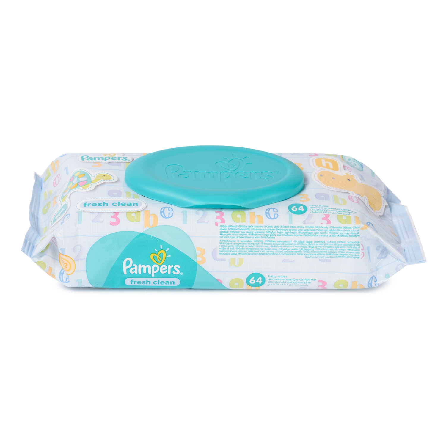 Салфетки Pampers Baby Fresh Clean, влажные сменный блок 64 шт в ассортименте - фото 14