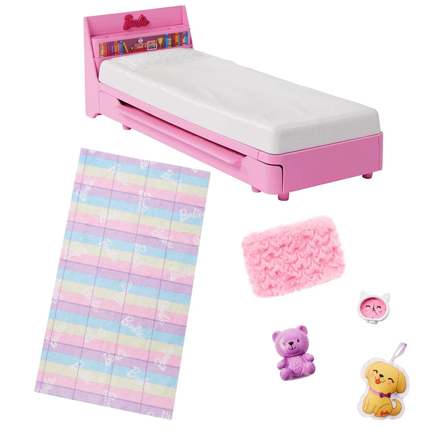 Набор игровой Barbie Кровать с аксессуарами HMM64 HMM64 - фото 1
