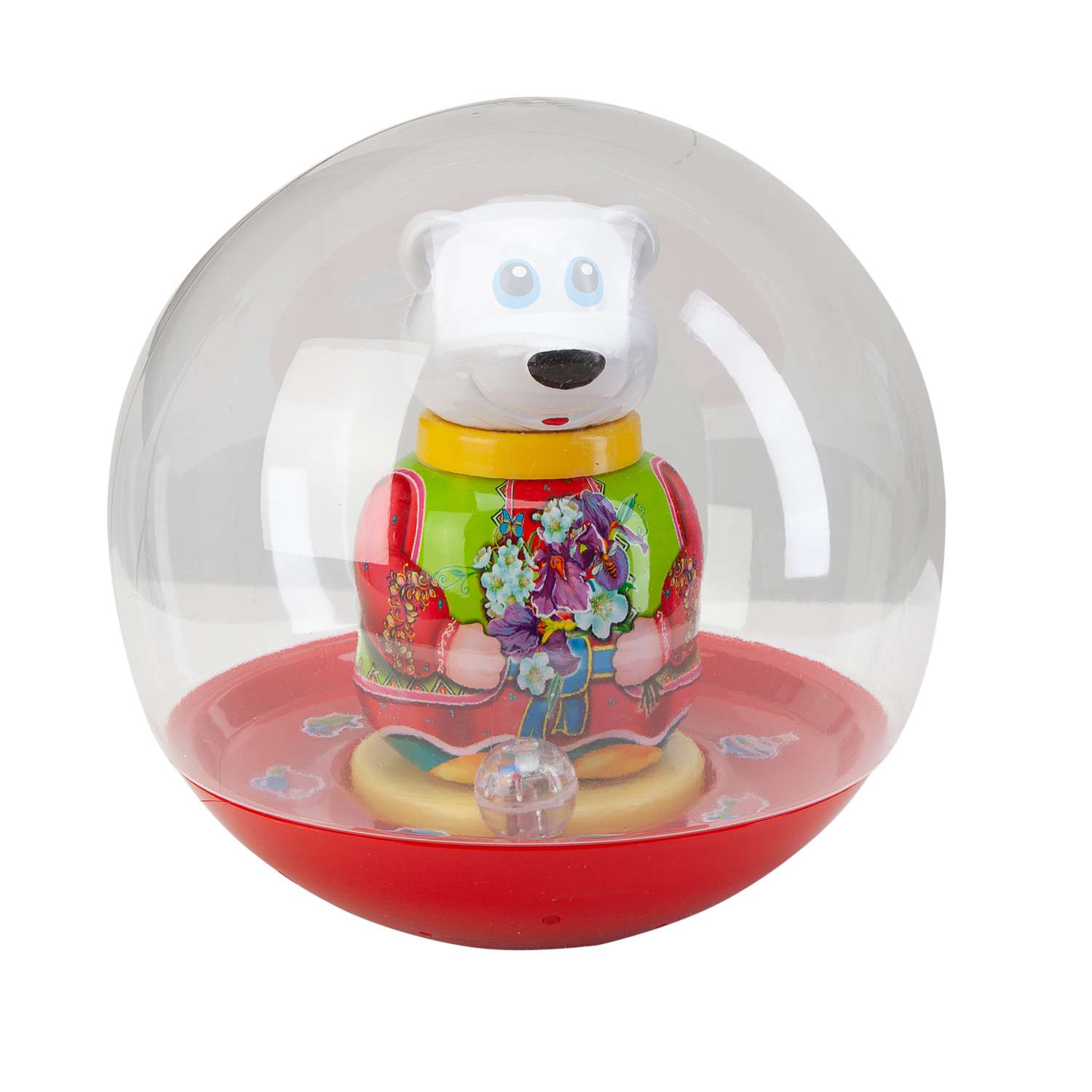 Развивающая игрушка Стеллар Неваляшка шар Медведь Митя - фото 1