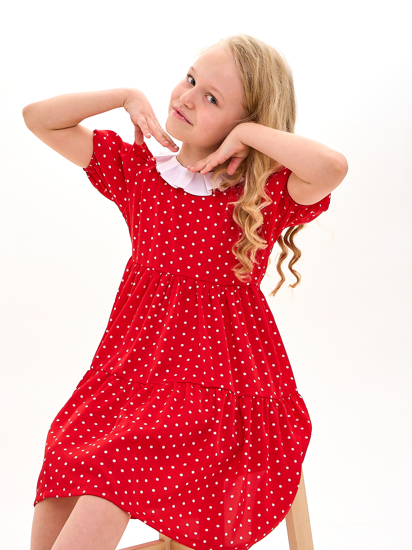 Платье Mil Art kids 1902201543DRESS-GOROX-RED - фото 6