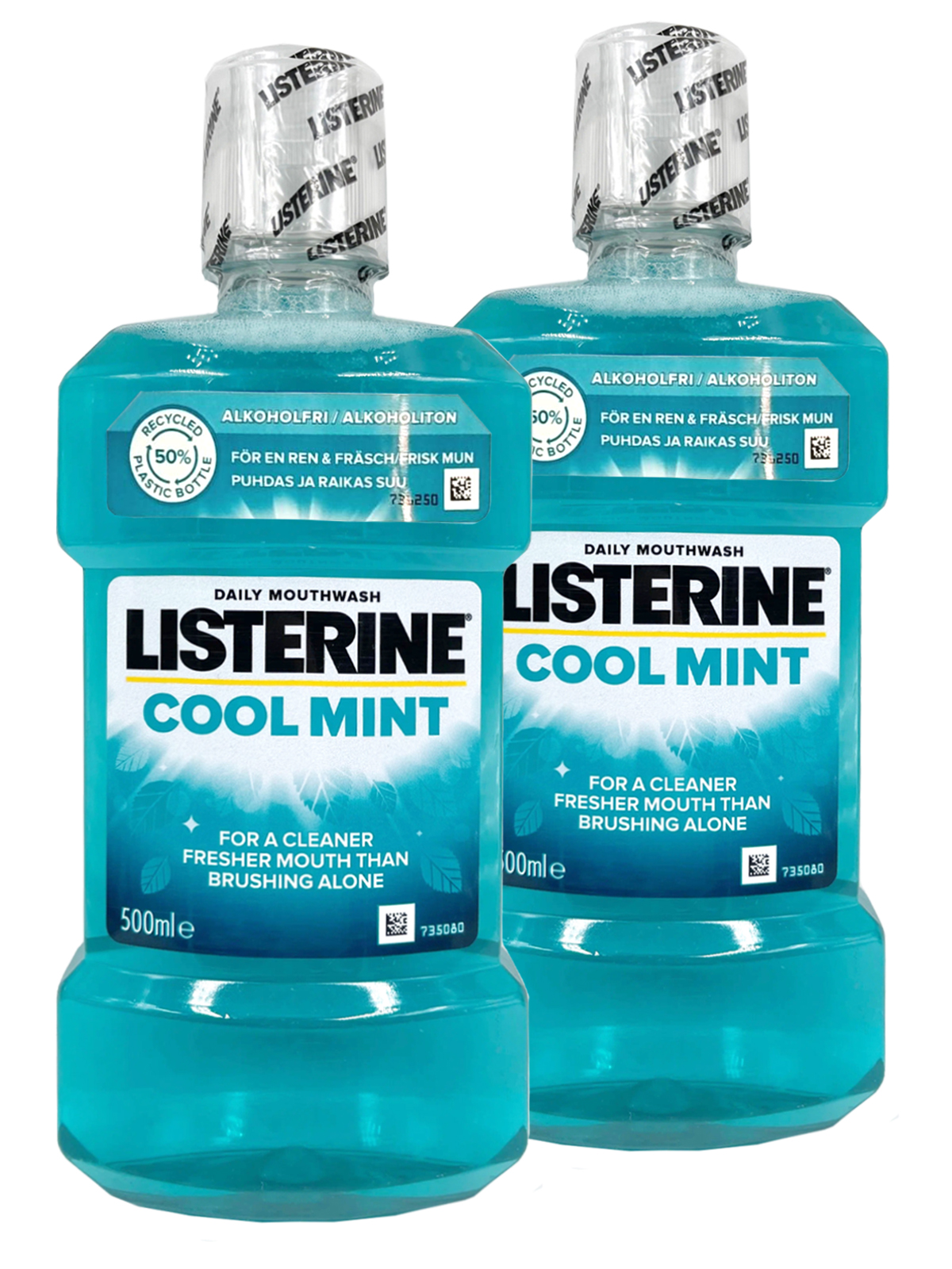 Ополаскиватели для рта LISTERINE Свежая мята 500 мл х 2 шт - фото 1