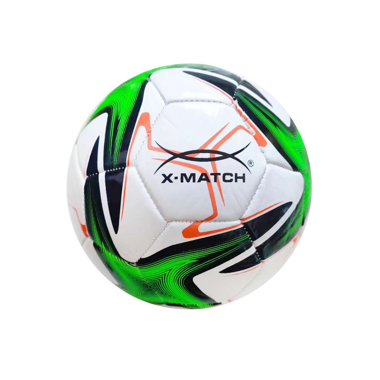 Мяч футбольный X-Match 1 слой вспененный PVC 2.5-2.7 мм. 330-350 гр. Размер 5 - фото 1