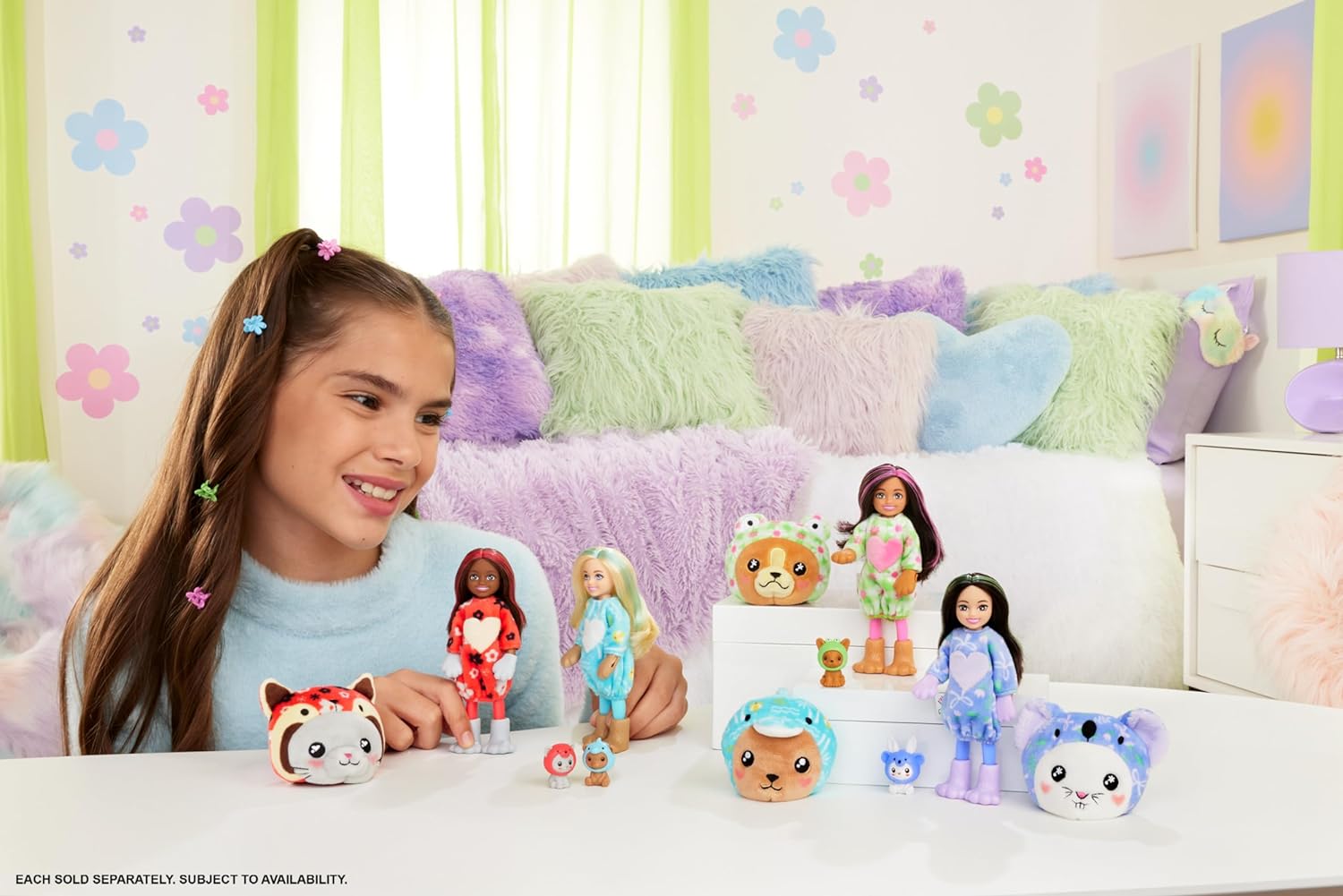 Кукла Barbie Cutie Reveal Mini Челси Медвежонок HRK30 HRK30 - фото 6