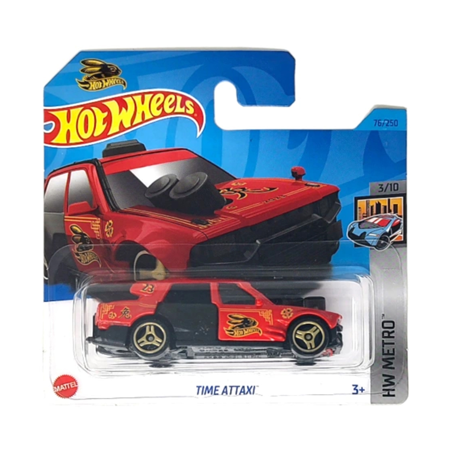 Автомобиль Hot Wheels time attaxi 1:64 без механизмов 5785-A76-HKG89 - фото 3