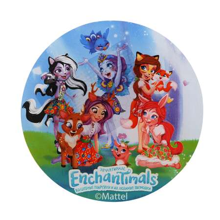 Тарелка УМка Enchantimals 19.6см стекло 304751