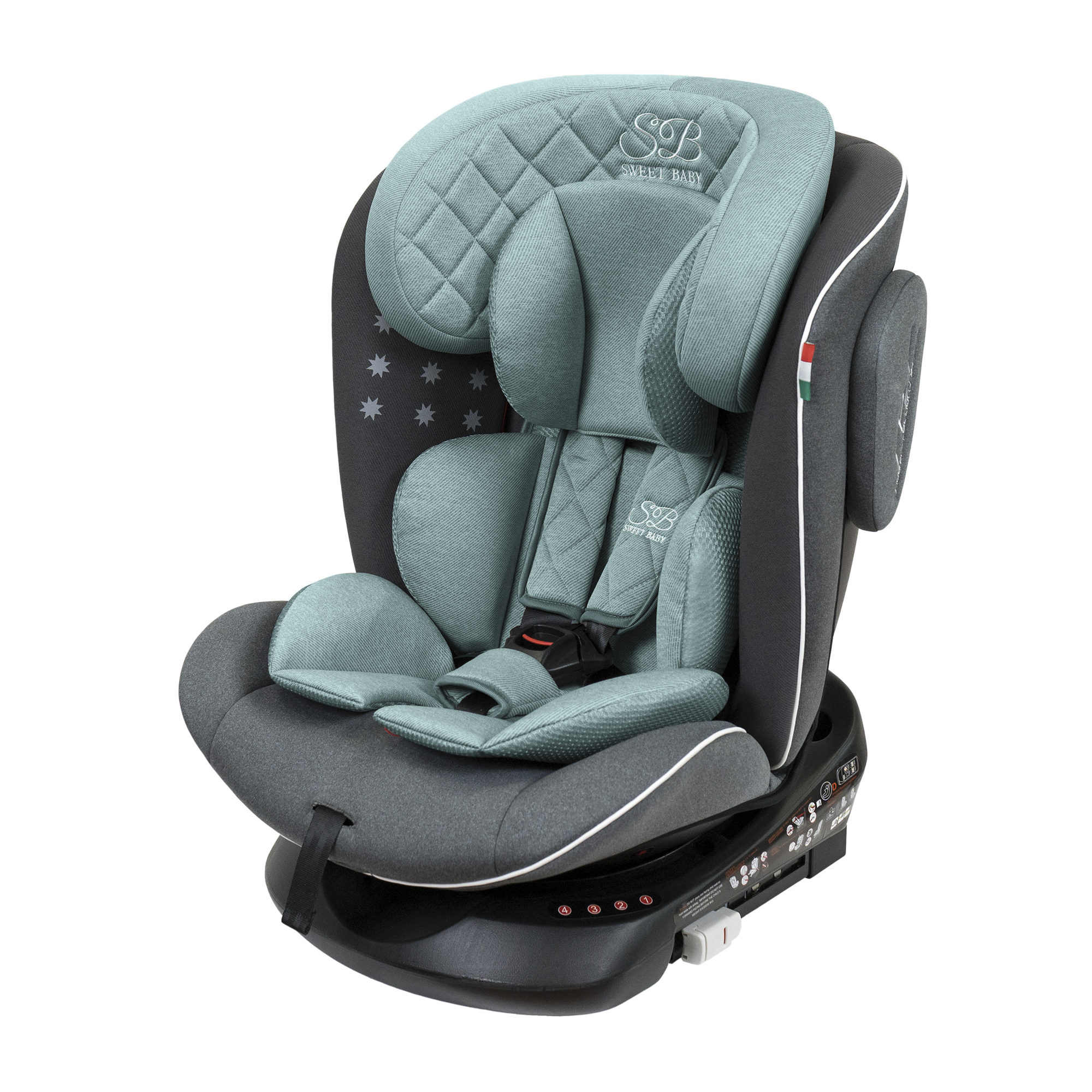 Автокресло Sweet baby Crosstour 360 Isofix Grey Turquoise - фото 1