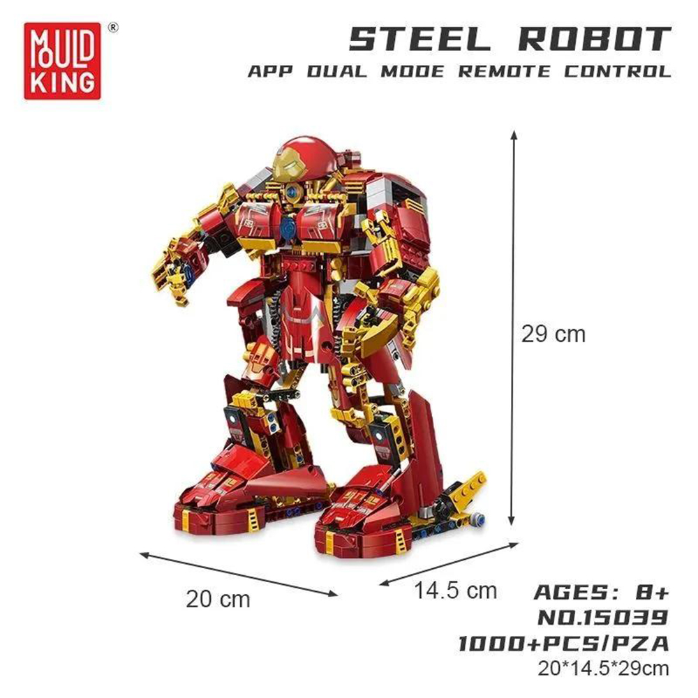 Конструктор Mould King Робот Халкбастер на радиоуправлении 1000 деталей - фото 9