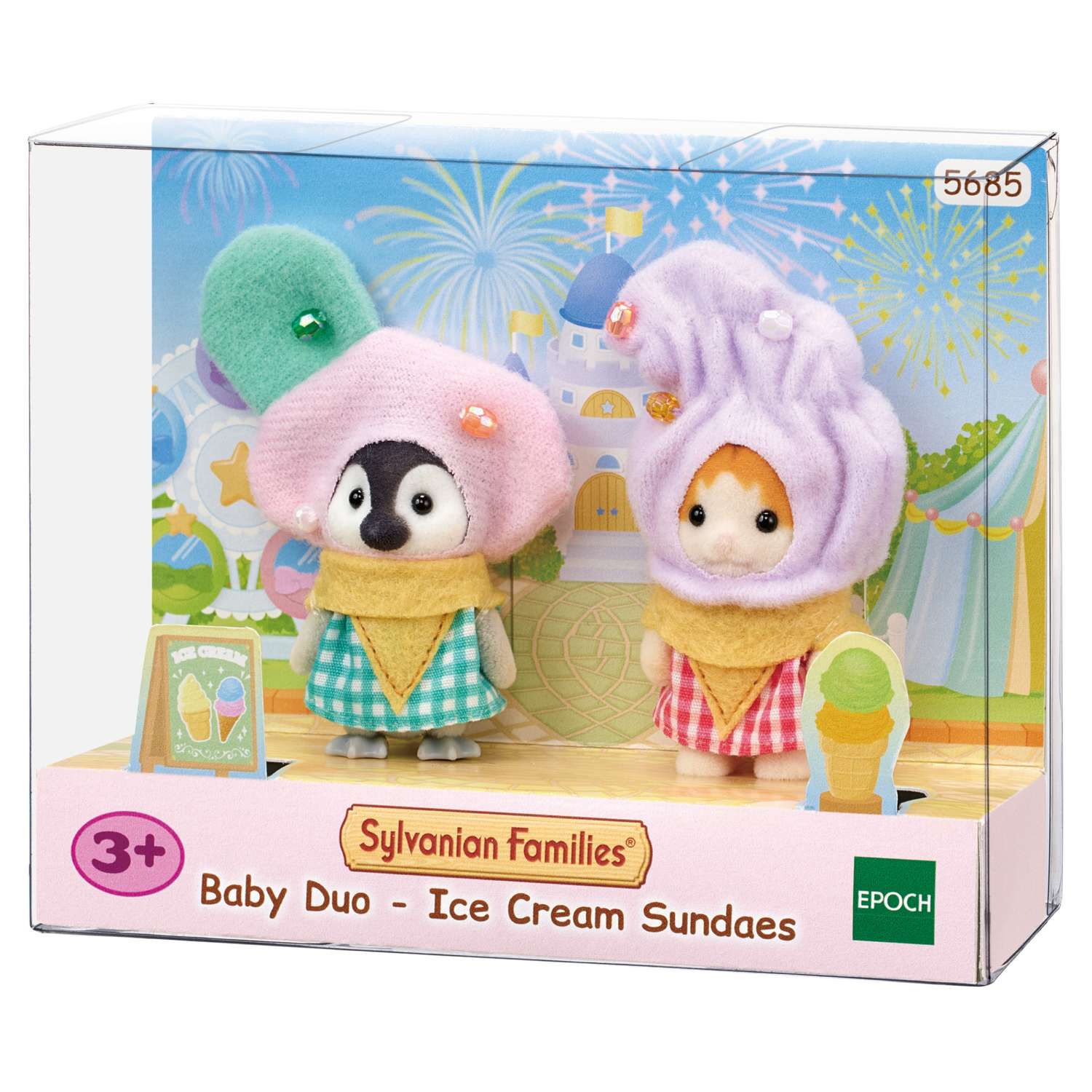 Набор Sylvanian Families Друзья в костюмах сливочного мороженого 5685 - фото 7