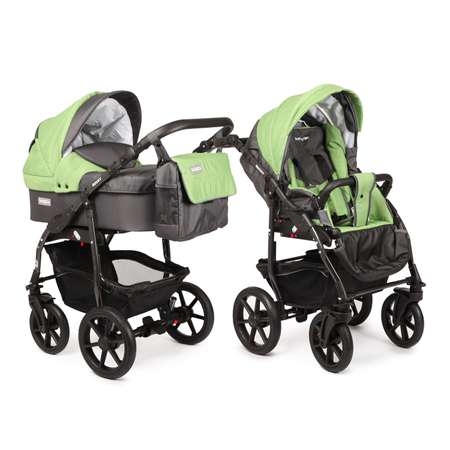 Коляска 2в1 Babyton Rocky Grey-Green