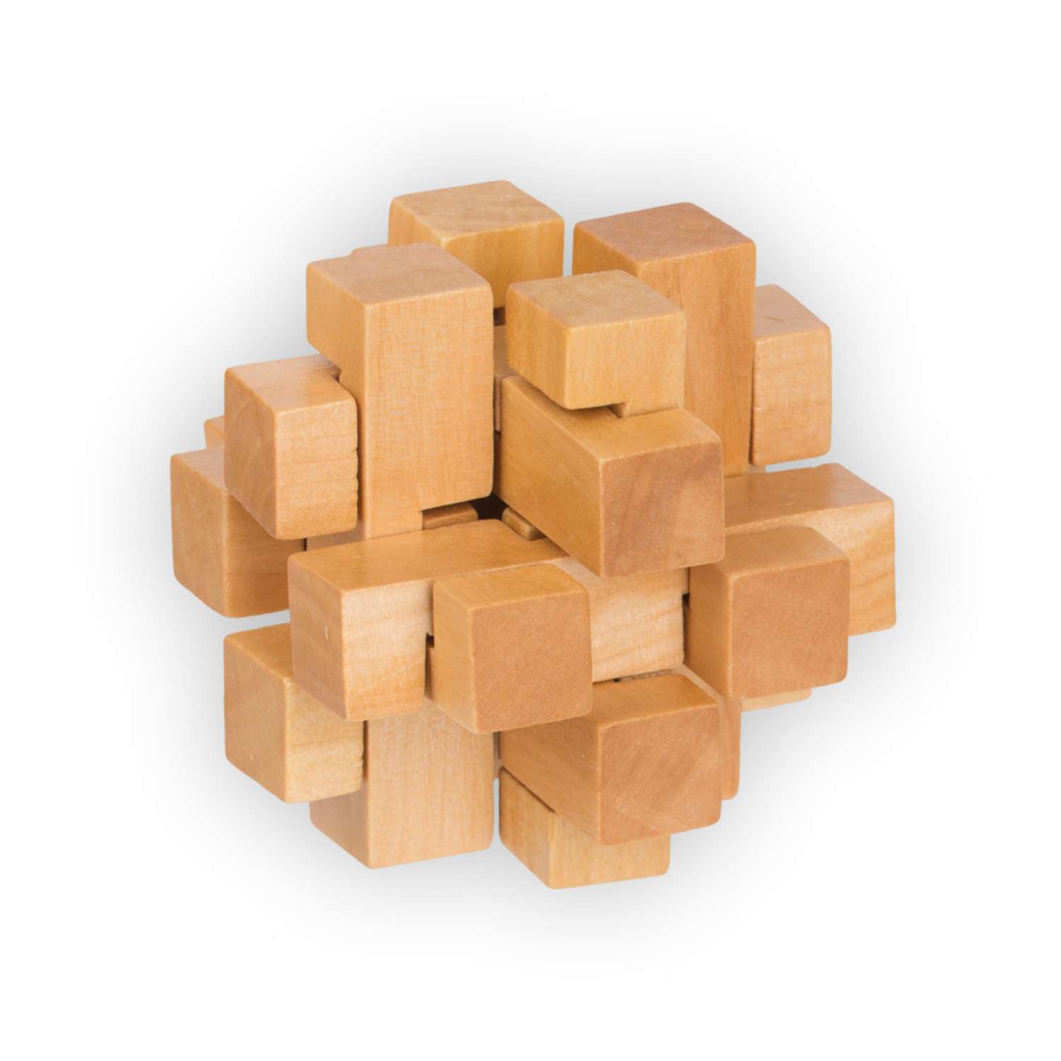 Головоломка DELFBRICK деревянная «Занимательный куб‎» 12 элементов DLS-02 - фото 1