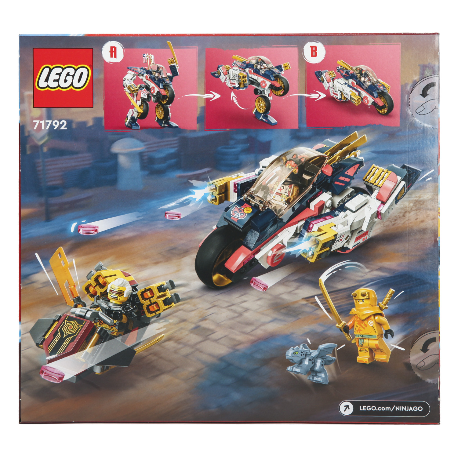 Конструктор LEGO Ninjago Soras Transforming Mech Bike Racer 71792 - фото 15