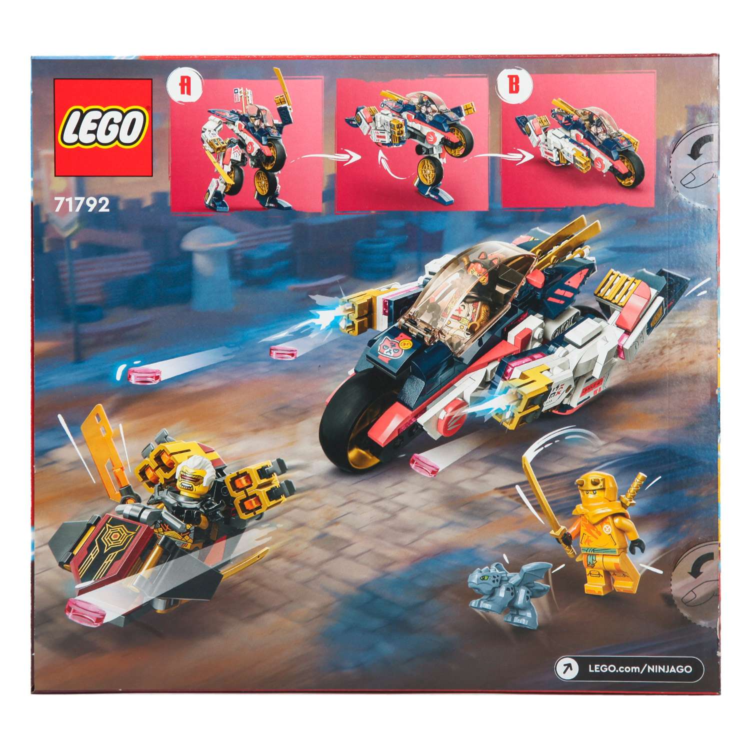 Конструктор LEGO Ninjago Soras Transforming Mech Bike Racer 71792 - фото 15