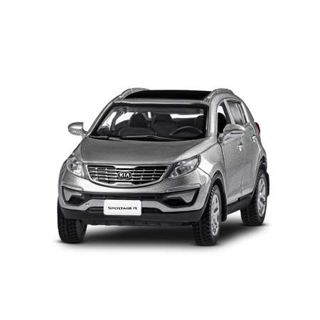 Машинка металлическая АВТОпанорама Kia Sportage R 1:39 серебряный инерционная