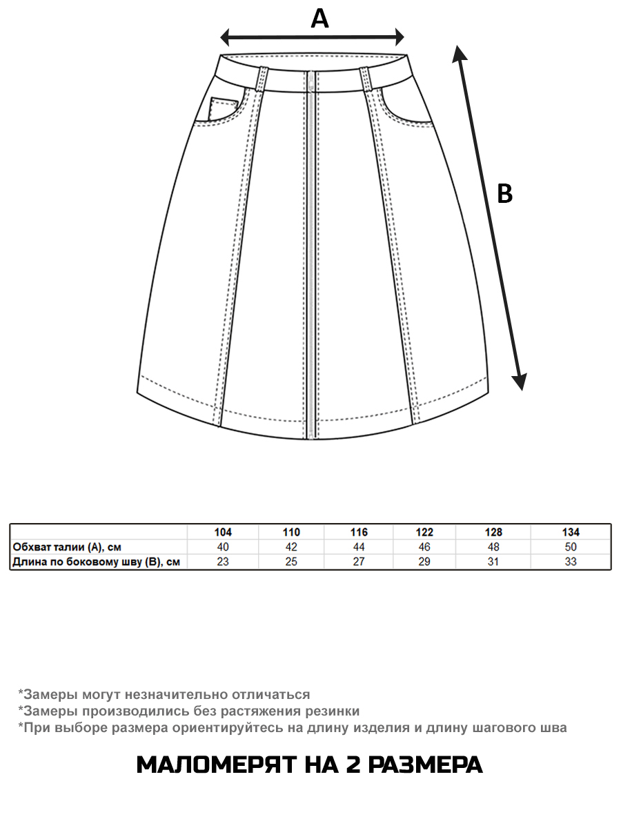 Юбка СИНИЙ МИР H4110-D39 - фото 2