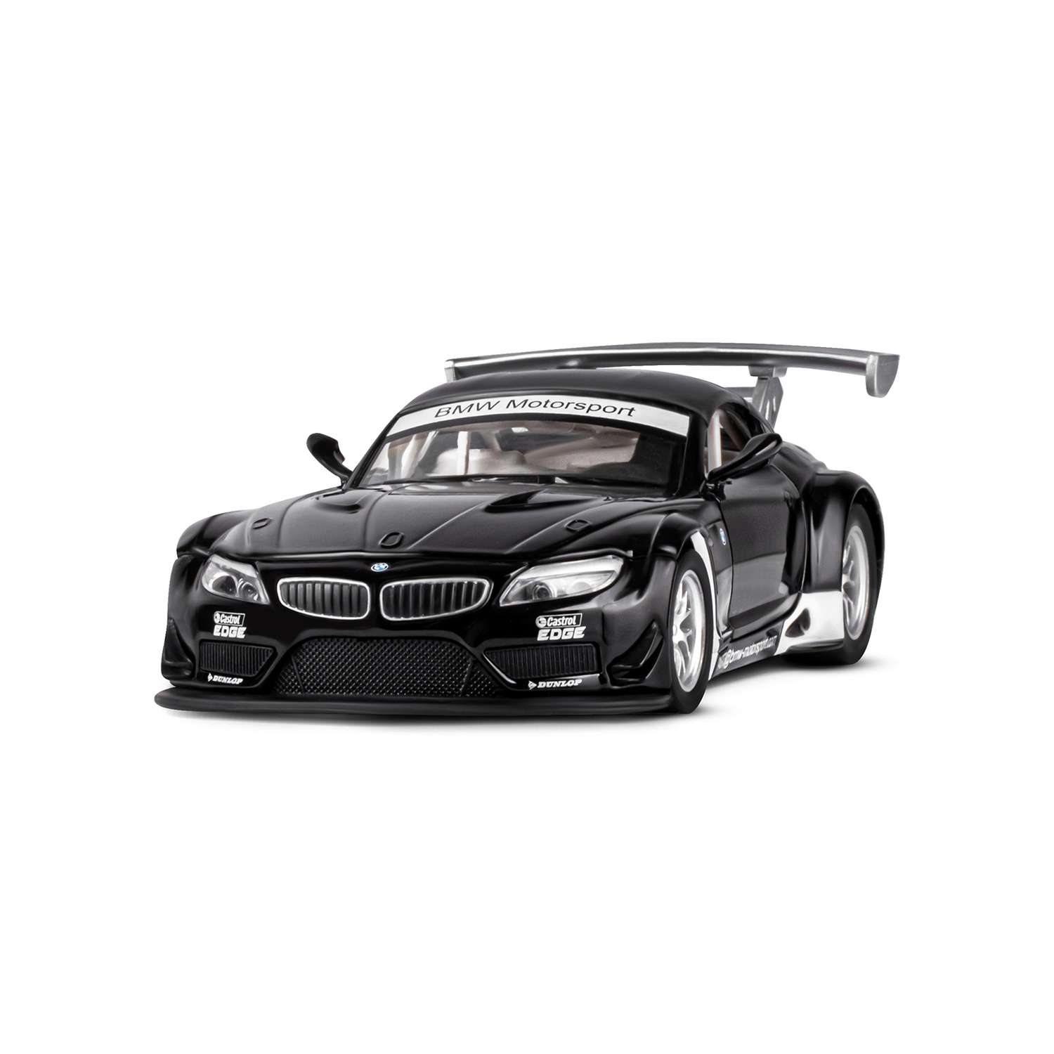 Машинка металлическая АВТОпанорама игрушка детская BMW Z4 GT 1:32 черный JB1251396 - фото 9
