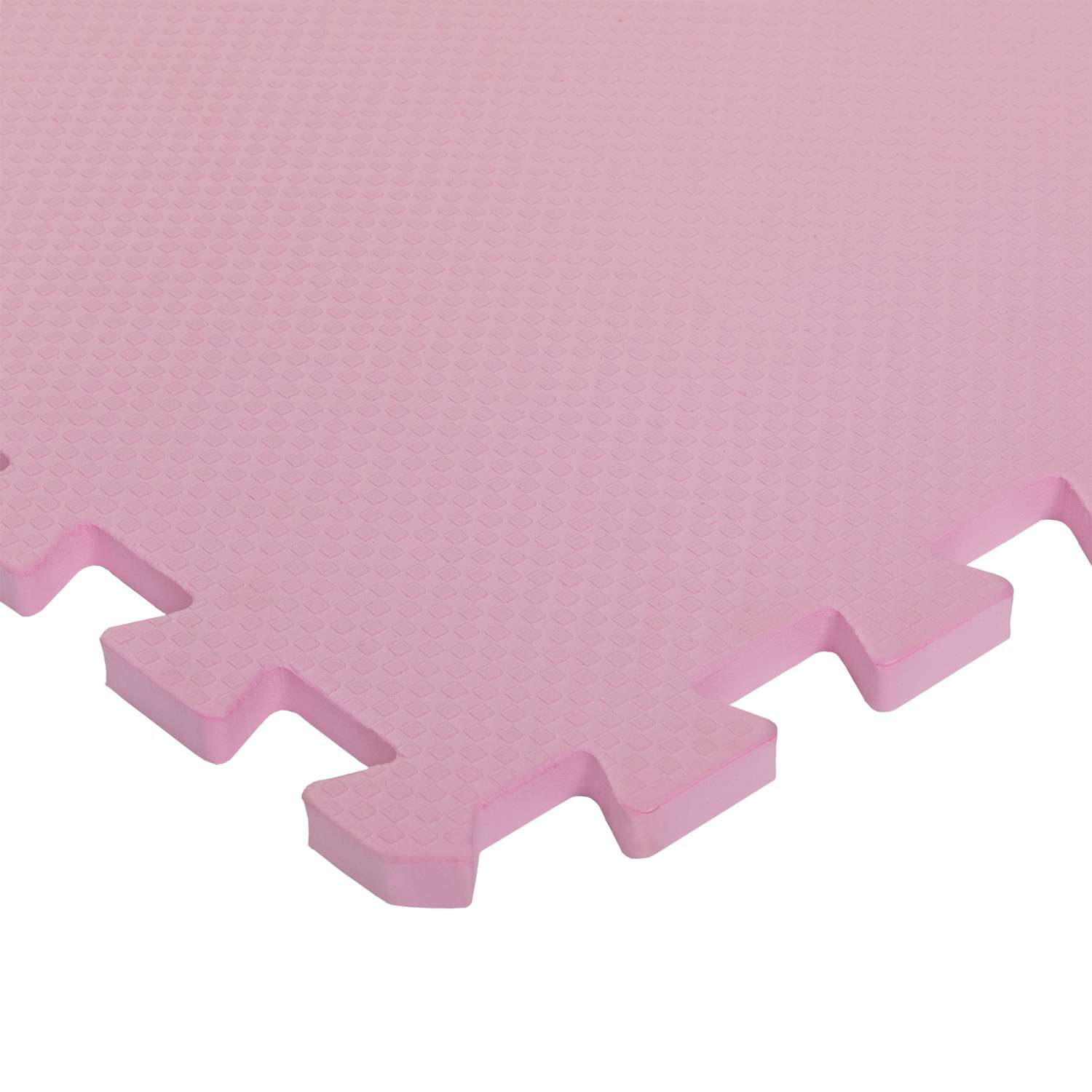 Развивающий детский коврик Eco cover игровой мягкий пол для ползания розовый 60х60 - фото 2