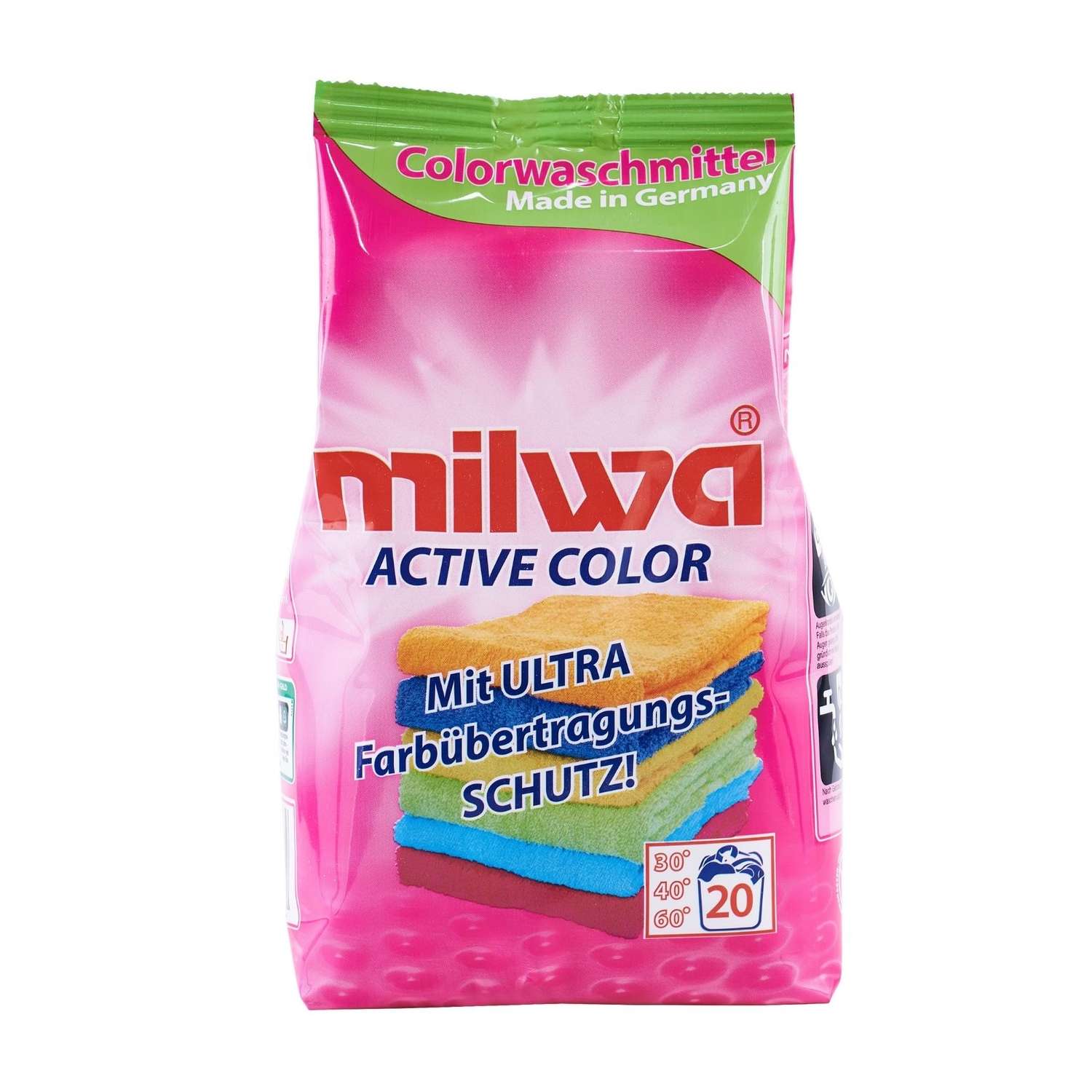 Стиральный порошок Milwa Active Color для цветного белья концентрированный 1.34 кг - фото 1
