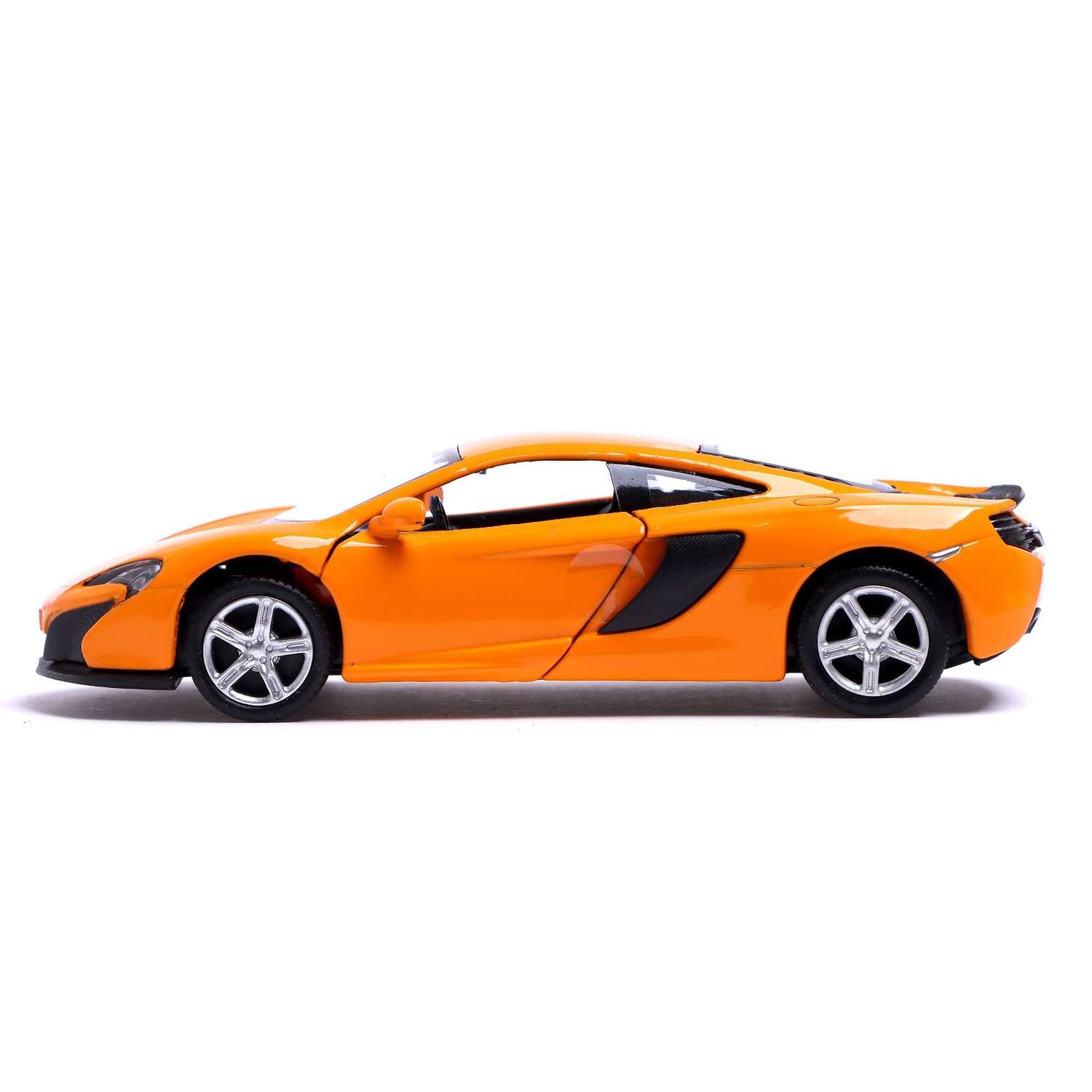 Машина Автоград металлическая MCLAREN 650S 1:32 открываются двери инерция цвет оранжевый 3098641 - фото 2