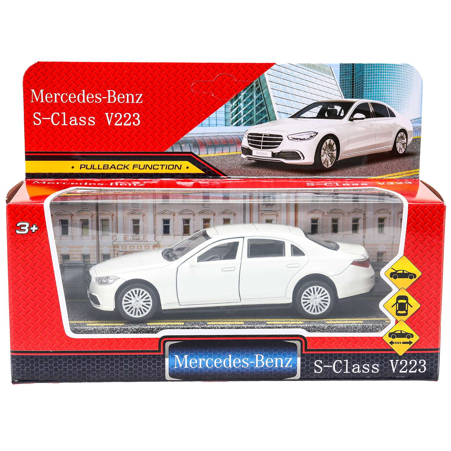 Автомобиль Huada Toys Mercedes Benz белый 380545 - фото 1