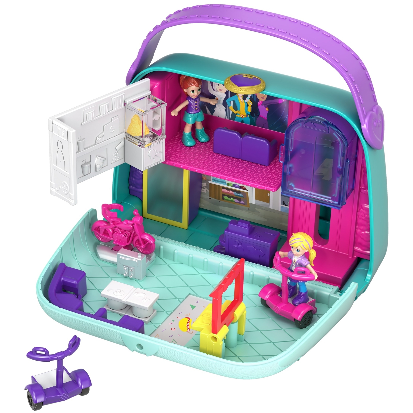 Набор игровой POLLY POCKET В торговом центре компактный GCJ86 FRY35 - фото 4