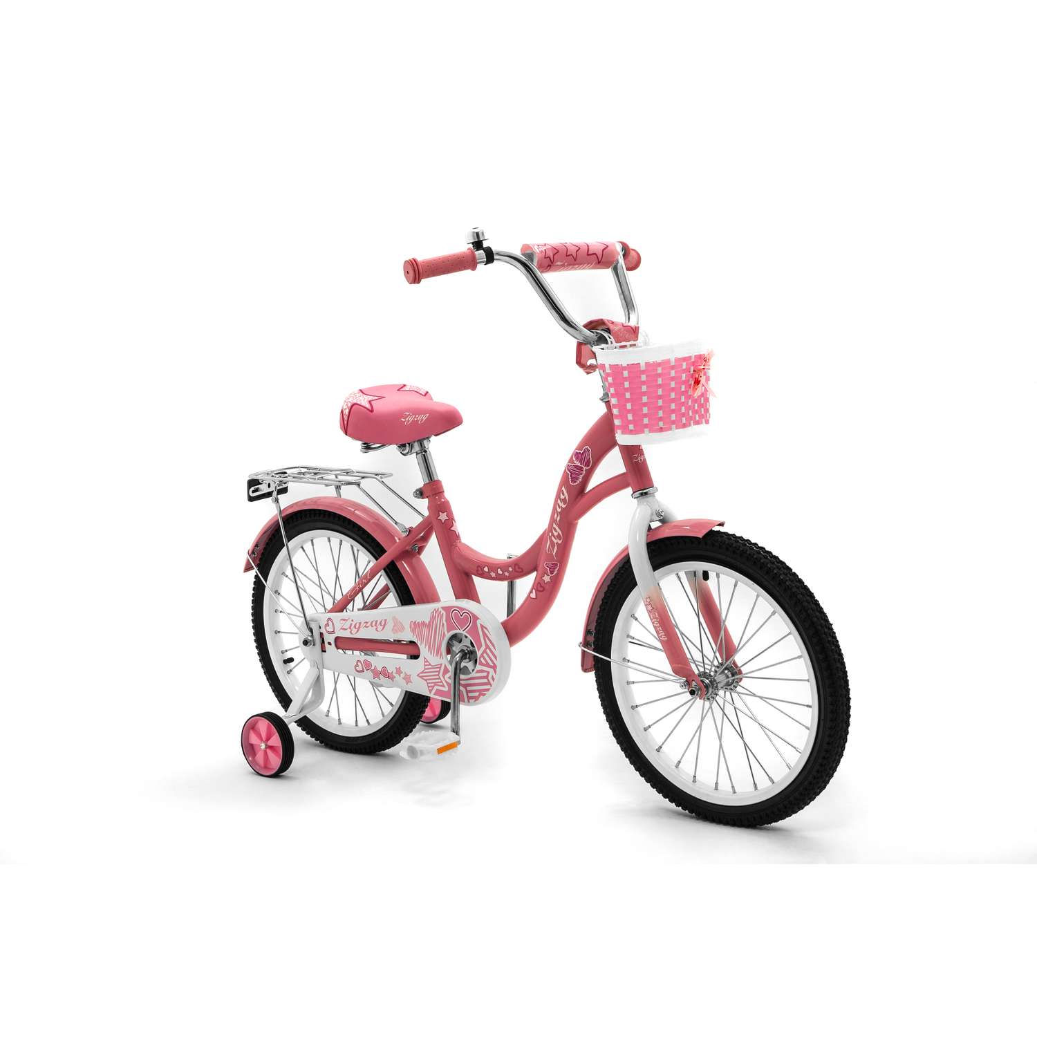 Велосипед ZigZag GIRL розовый 18 дюймов - фото 1