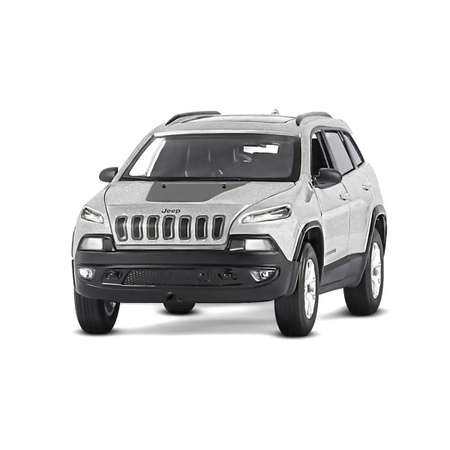 Внедорожник АВТОпанорама Jeep Cherokee 1:32 серебряный