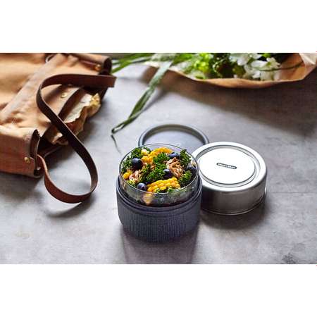 Ланч-бокс Black+Blum Glass Lunch Pot серый 600 мл
