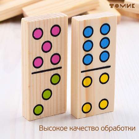 Настольная игра Томик Домино Точки 28 деталей