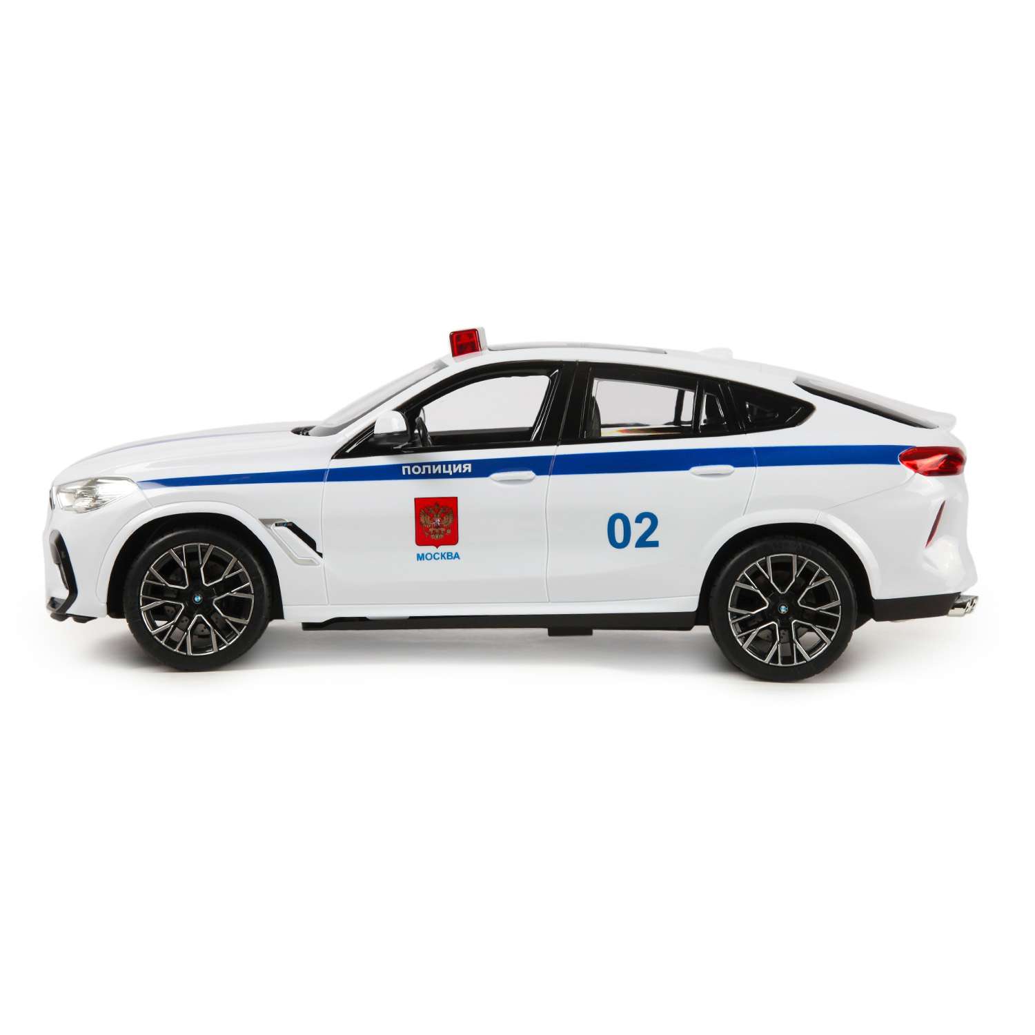 Машина Rastar РУ 1:14 BMW X6 Police Белая 99200P - фото 4