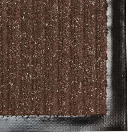 Коврик придверный Лайма входной ворсовый влаго-грязезащитный 60х90см коричневый