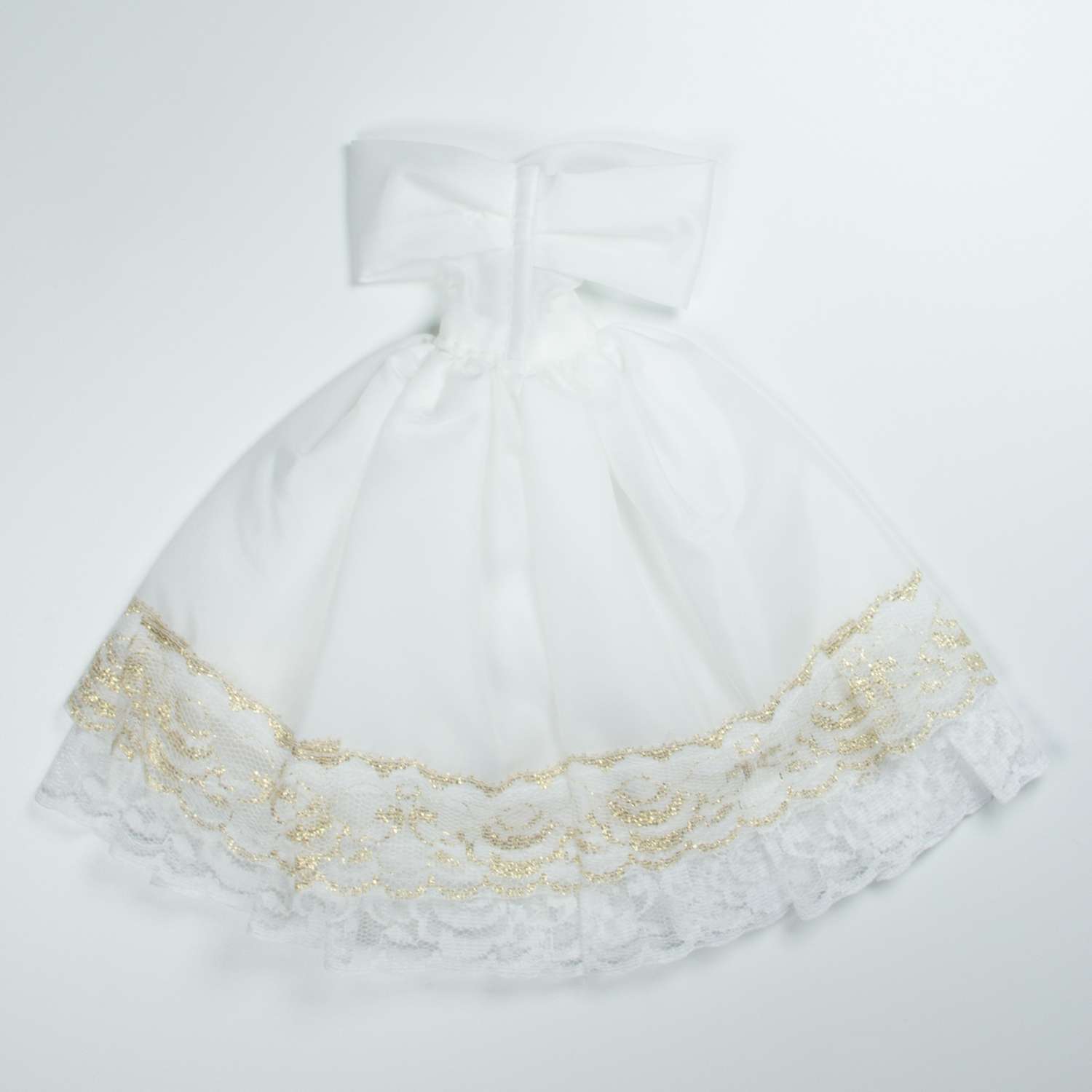 Одежда для кукол Модница Свадебное платье из шелка с фатой для куклы 29 см в ассортименте 1904 - фото 4
