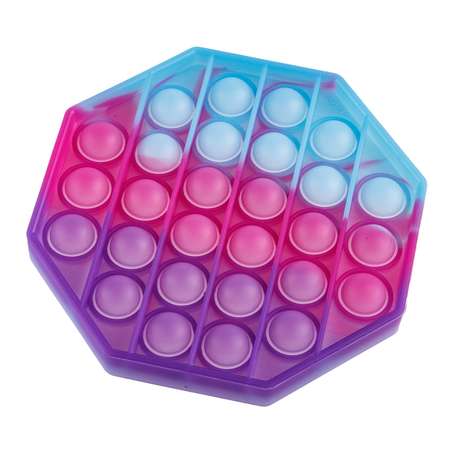 Игрушка-антистресс BABY STYLE сенсорная залипательные пузырьки многоугольник меняющий цвет