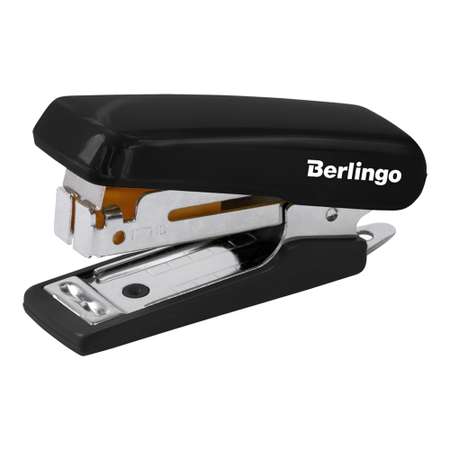 Мини-степлер BERLINGO №10 Comfort до 10 листов пластиковый корпус черный