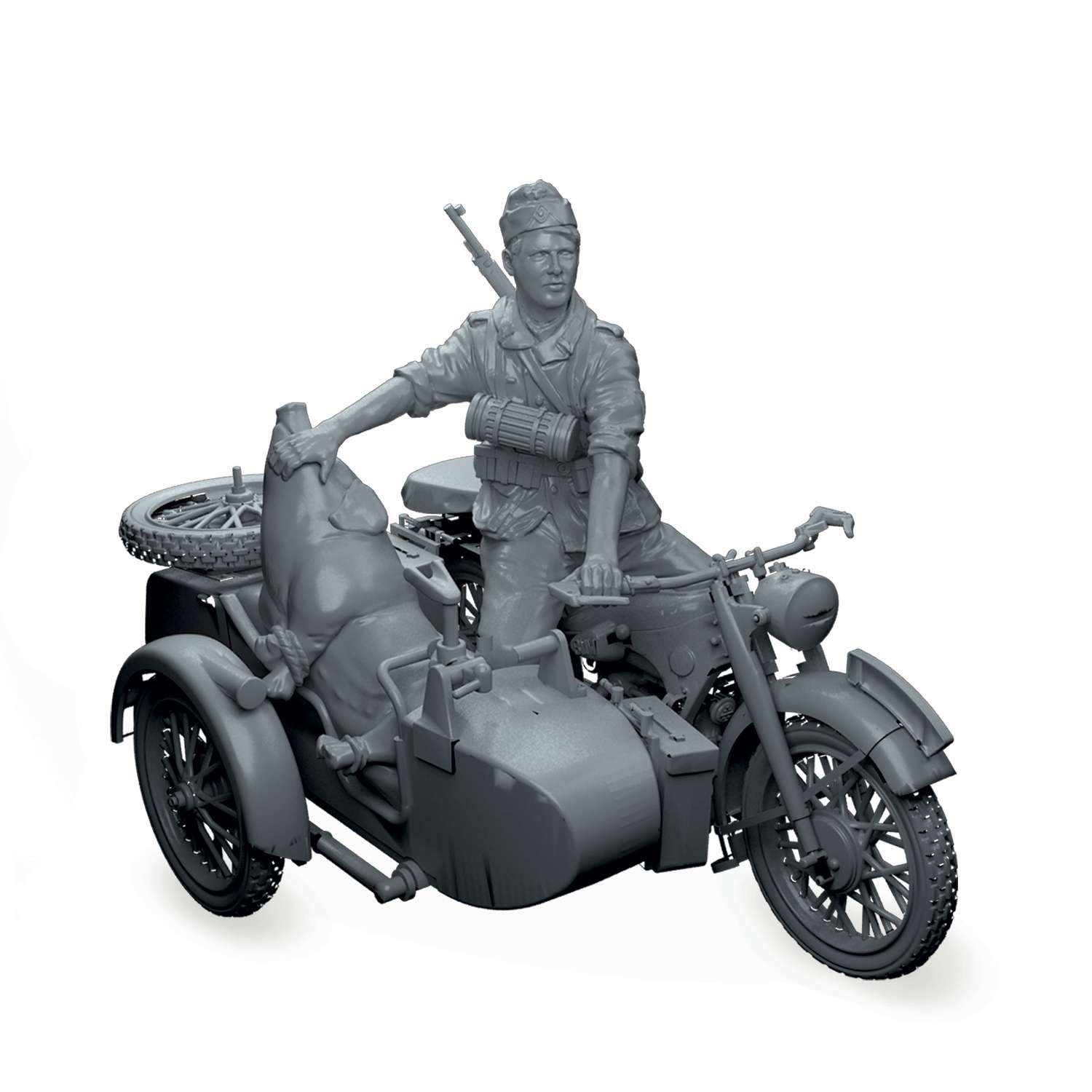 Модель для сборки Звезда Немецкий мотоцикл БМВ Р-12 3607 - фото 4