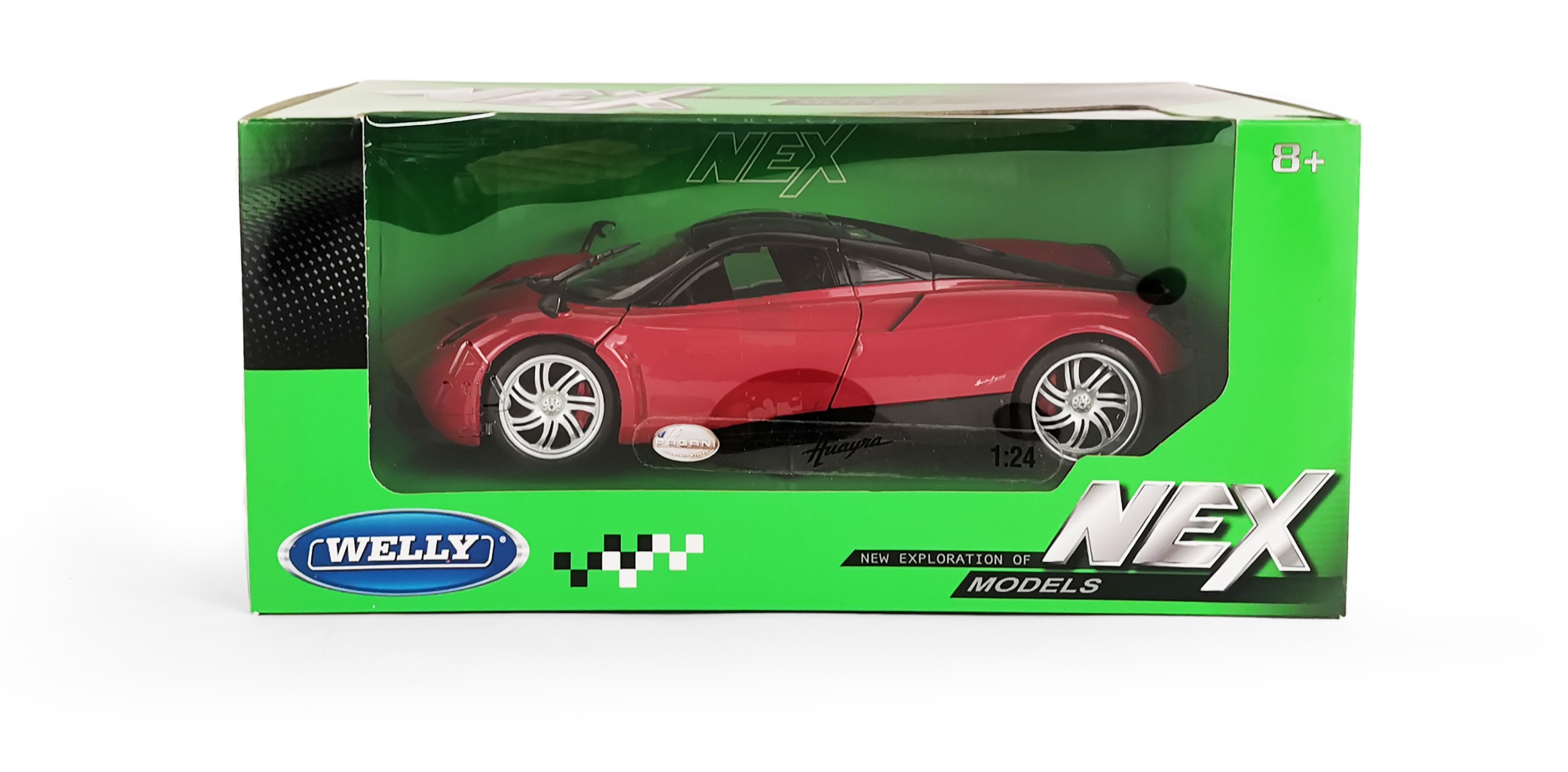 Автомобиль Welly Pagani Huayra 1:24 без механизмов красный 24088W - фото 2