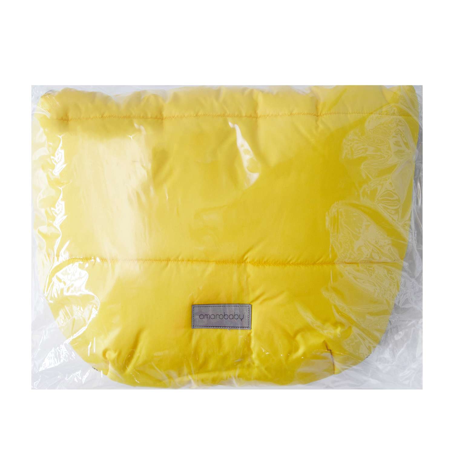 Конверт зимний AmaroBaby меховой Snowy Travel Желтый 105 см - фото 17