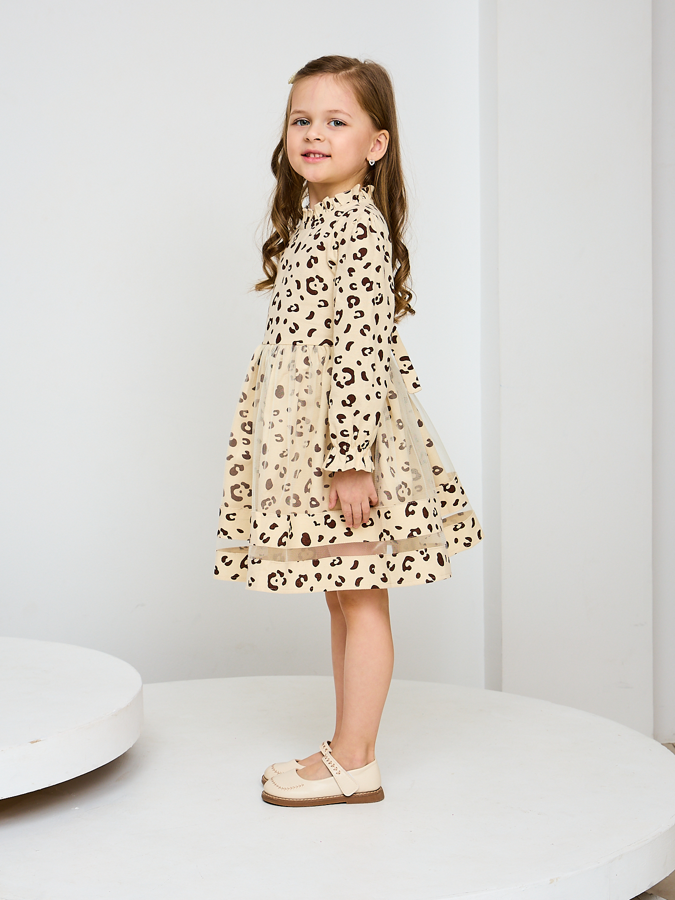 Платье Mil Art kids 1902201535DRESS-SETKA-LEOPARD - фото 3