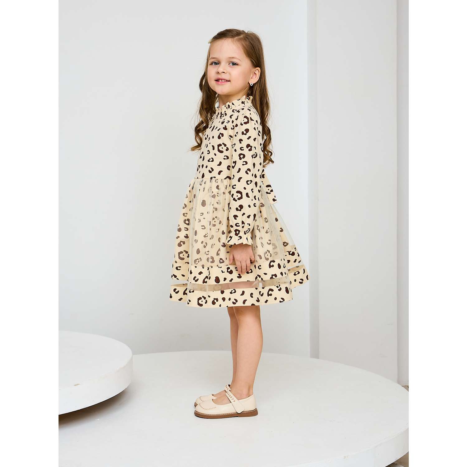 Платье Mil Art kids 1902201535DRESS-SETKA-LEOPARD - фото 3