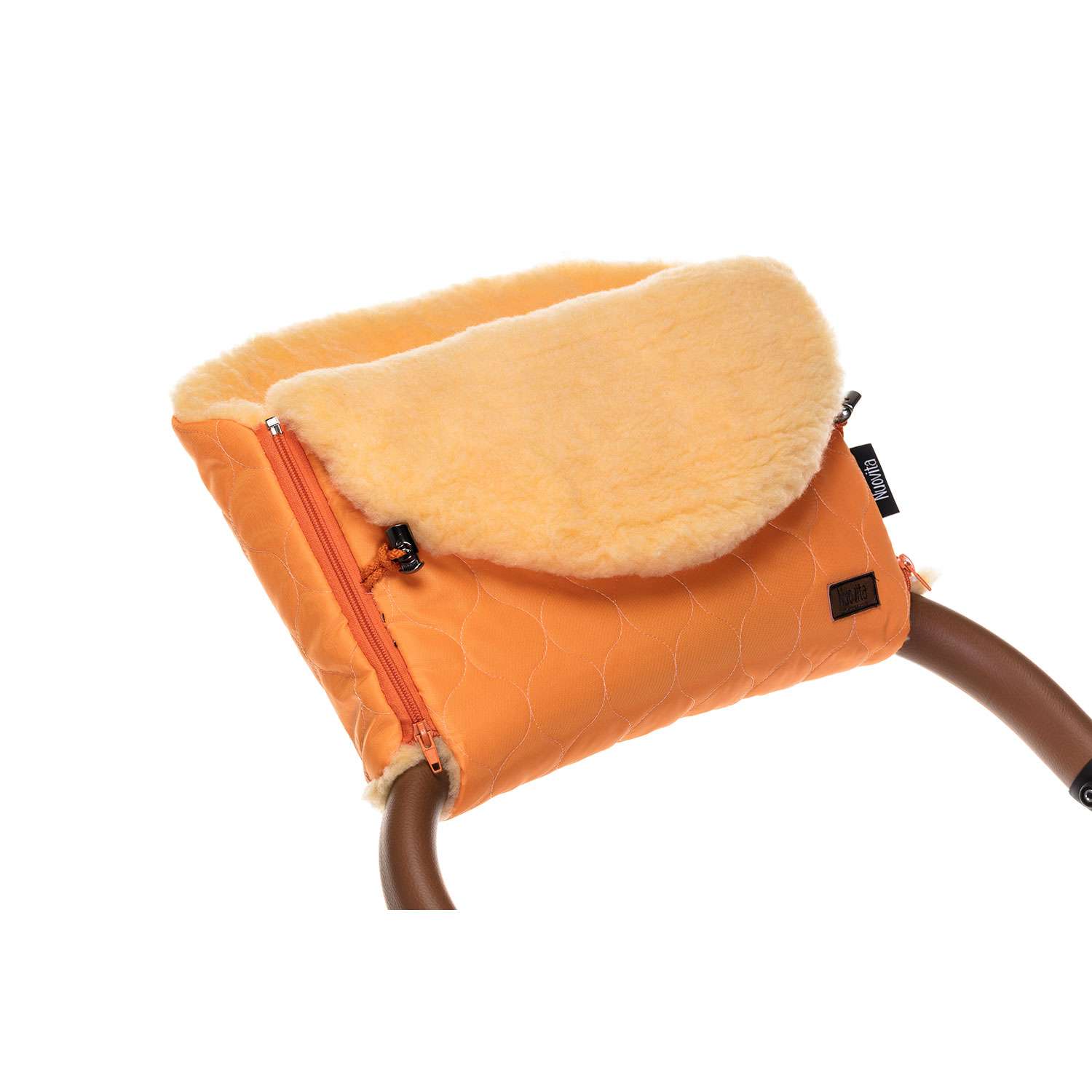 Муфта для коляски Nuovita меховая Polare Pesco Оранжевый NUO_mPOLP_2125 - фото 5