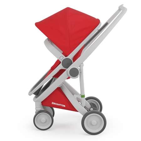 Коляска прогулочная Greentom Reversible Grey-Red A+B+D