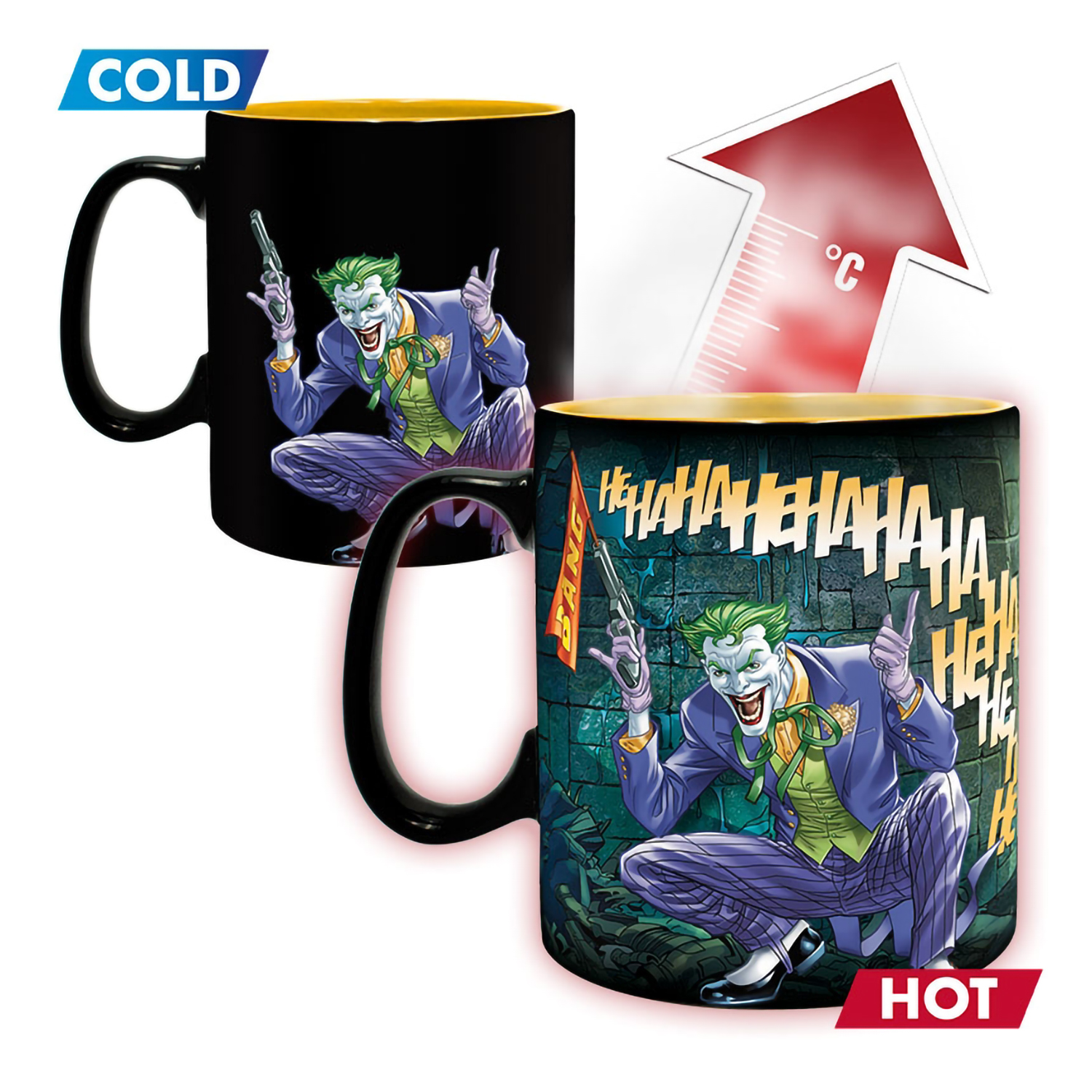 Кружка ABYStyle DC Comics Batman Joker Heat Change 460 ml ABYMUG382 - фото 3