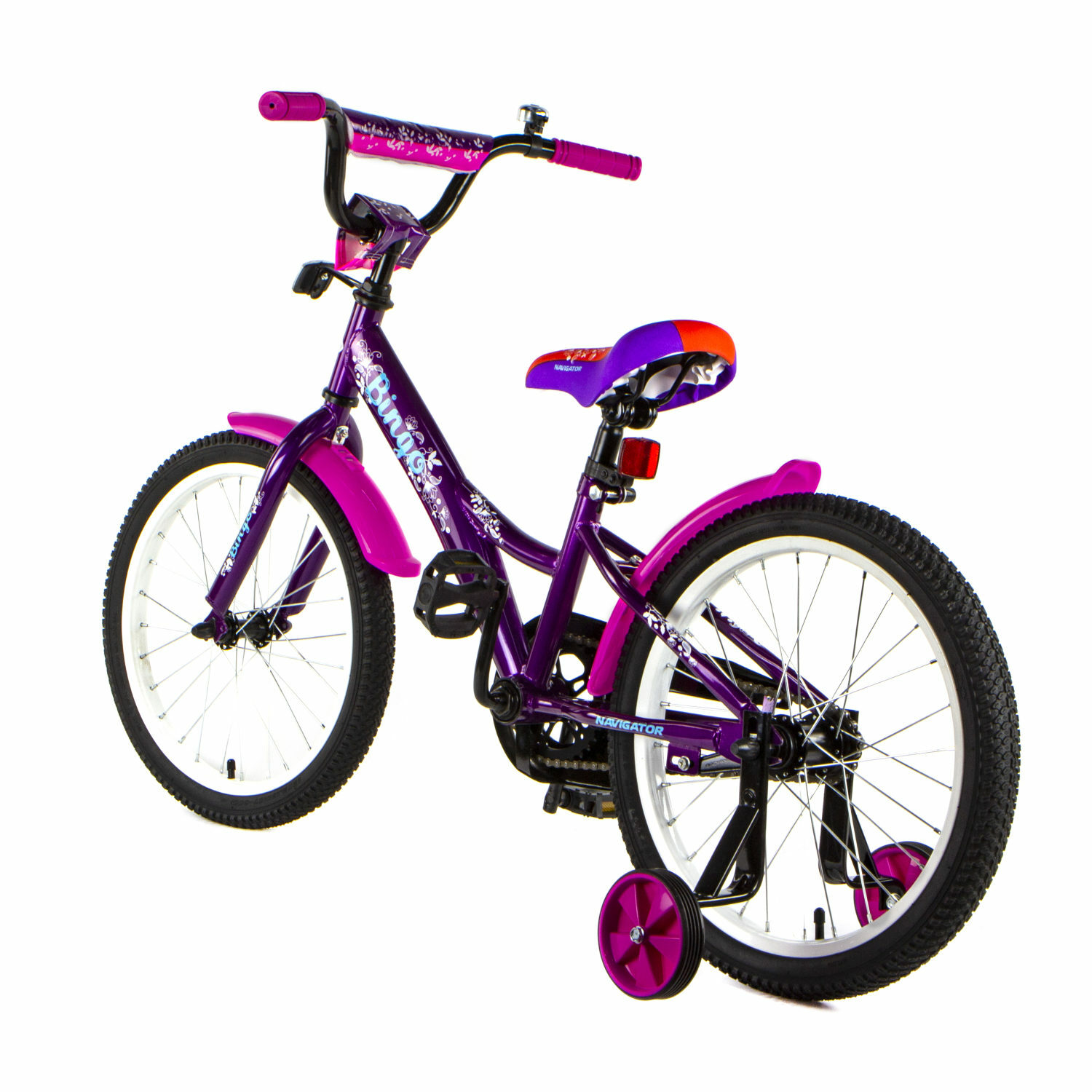Детский велосипед Navigator Bingo чёрно- фиолетовый - фото 5